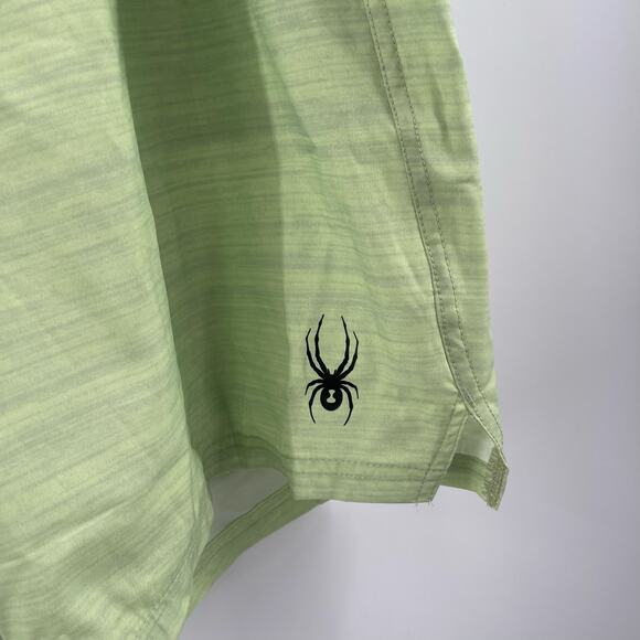 SPYDER Swim Shorts XL Trunks No Lining Green Men's UV Protection Surf Sand Sun - Picture 10 of 12